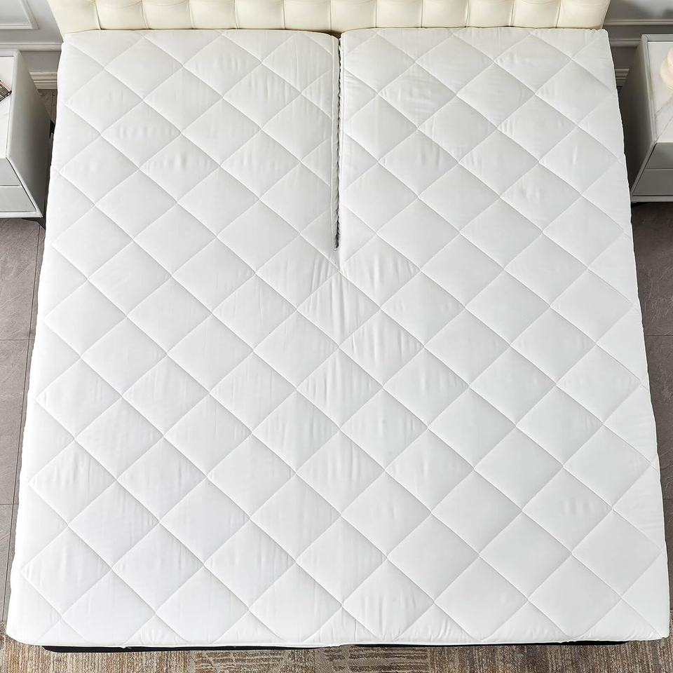 Split Top King Mattress Topper for Adjustable Bed with Upper Flex Fluffy Matress eBay