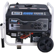 Pulsar 6,580 Watts Gas-Powered Portable Generator Electric Start PG6580E