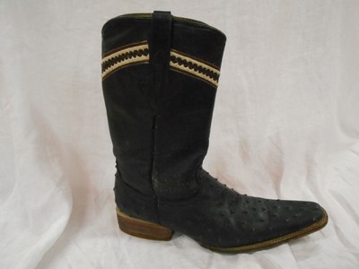 pointed toe ostrich boots