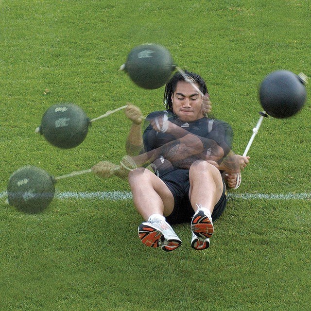 POWER SYSTEMS medicine ROPE BALL SET x5 total 2 lb, 4 lb, 6 lb, 10 lb