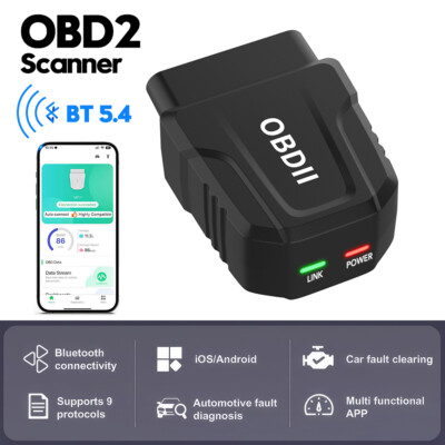 Car Torque OBD2 Scanner Diagnosegeräte Werkzeug Bluetooth 5.4 für iOS Android DE