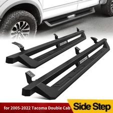 Running Boards for 2005-2023 Toyota Tacoma Double Cab 4.8" Steel Side Step Bars