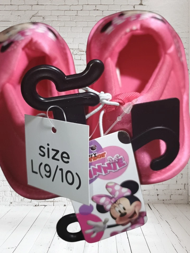~NWT DISNEY Juniors MINNIE MOUSE Slippers! Size L 9-10 - Image 4 of 4
