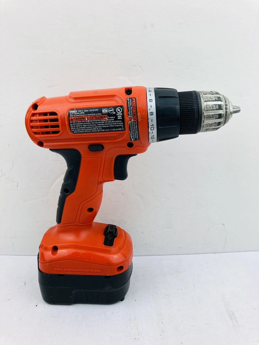 Black & Decker GCO1200 12V Cordless Drill/Driver With Slide On