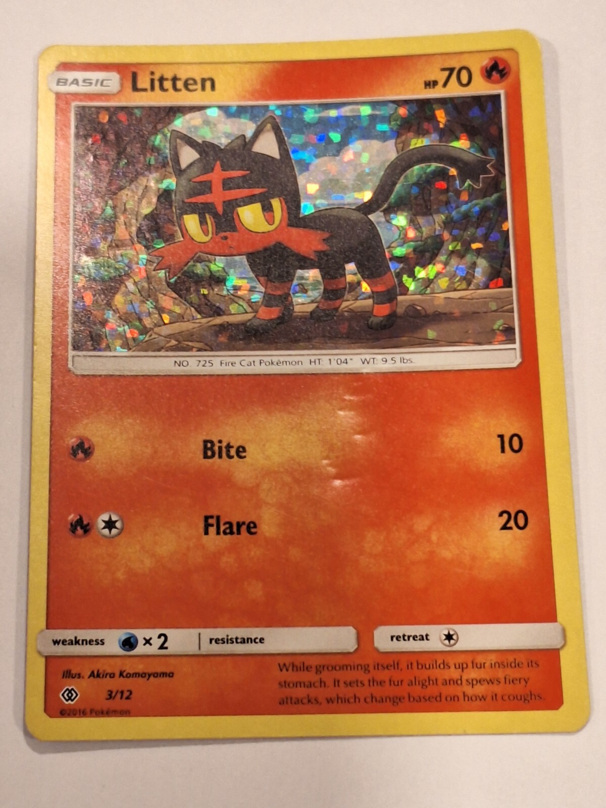 Litten - 3/12 - McDonald's Promo Pokemon Card - Shop Thrashed Cards