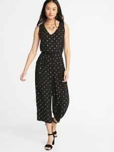 old navy black polka dot dress