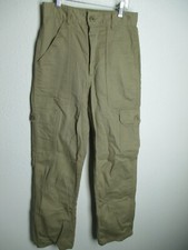 USA made vintage Khaki Cargo Pants Twill Cotton Army Military Air Force 1960's