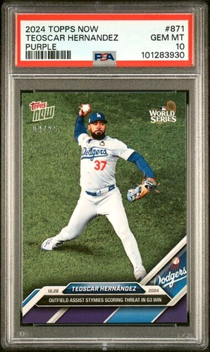 2024 Topps Now 871 Teoscar Hernández