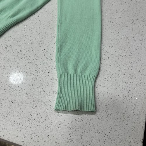 Voodoo Vixen Seafoam Mint Green Pink Rose Buttons Cardigan Sweater Eleanor Small - Picture 13 of 18