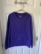Nike Therma Fit Sweatshirt Pullover Purple Fleece Long Sleeve Womens Large