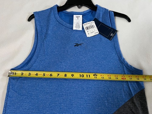 🔥REEBOK MEN'S TANK TOP WOR MELANGE TAN MODEL FK6194/FK6224 SMALL NWT PICK COLOR - Picture 11 of 39