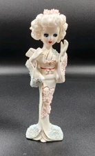 Mid Century UCAGCO Ceramic Spaghetti Hair Geisha Sugar Glaze Japan Stamped 3319