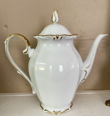 Vintage Schwarzenbach Wintering  Coffee Tea Pot Bavaria West Germany Large 10.5 