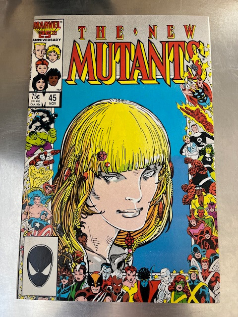 New Mutants #45 High Grade, Kitty Pryde Speech, Marvel 25th