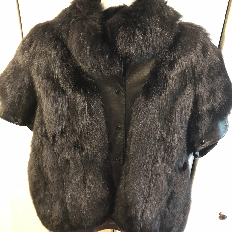 Abrigo/chaleco de piel de cuero Finlandia