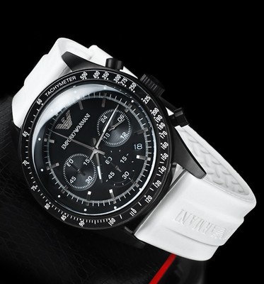 armani tachymeter watch