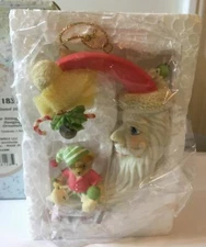 Cherished Teddies 11873 Bear Sitting Moon Hanging Ornament 2004 NEW NIB