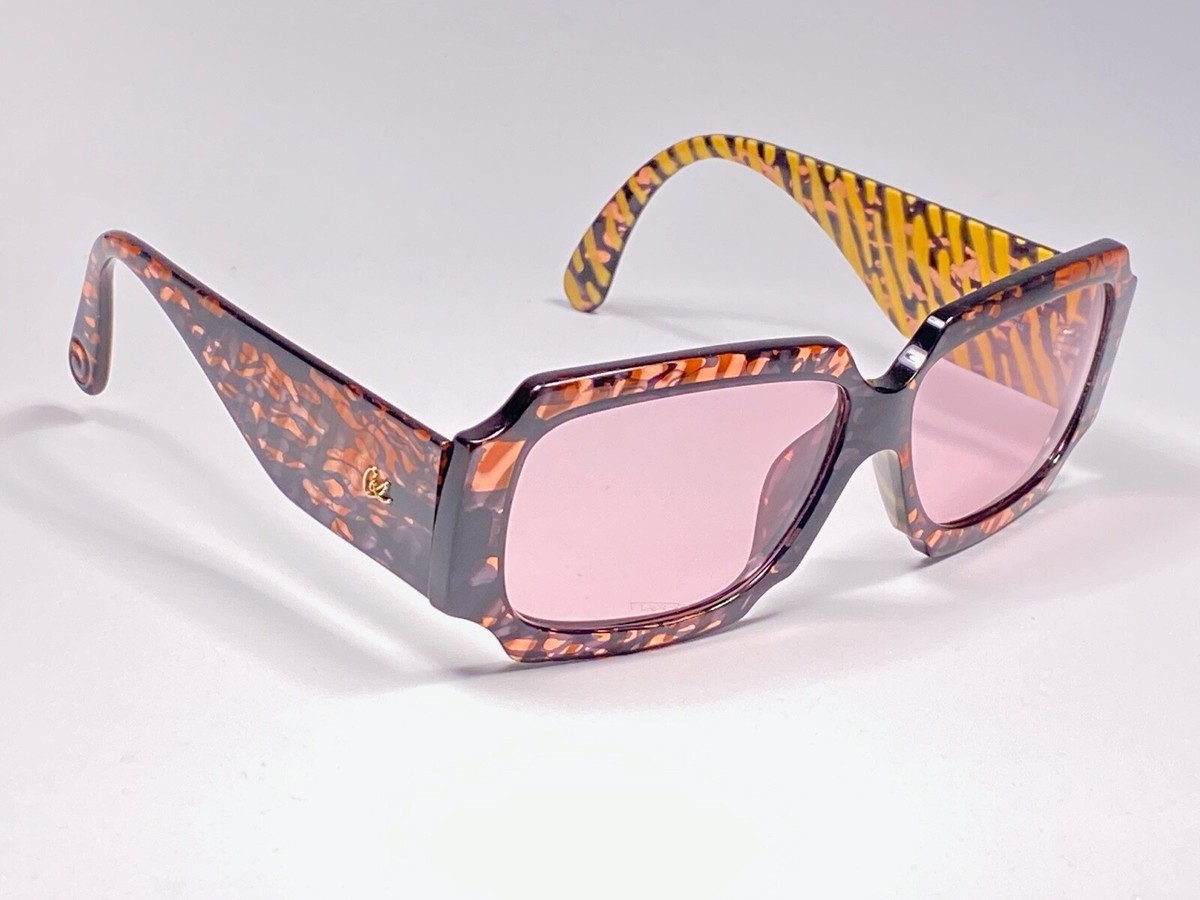 VINTAGE CHRISTIAN LACROIX 7356 OVERSIZED TRANSLUCENT 1980'S FRANCE