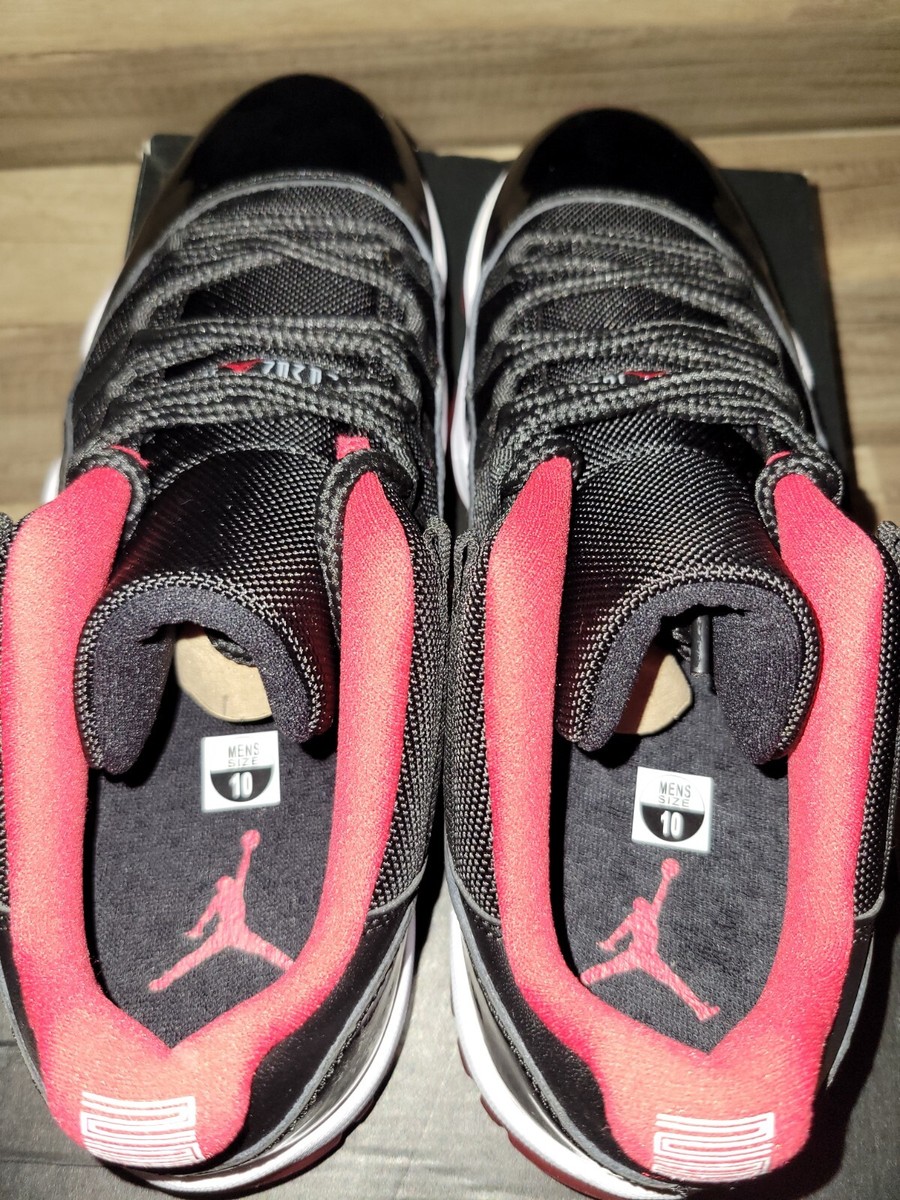 Nike Air Jordan 11 XI Retro Low Black Red Bred White 528895