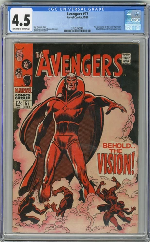 1968 Avengers 57 CGC 4.5 1st Silver Age Vision 