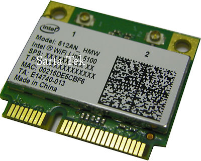 OEM Intel WiFi Link 5100 512AN_HMW 802.11b/a/g/n Dual Band PCI Express Half Mini