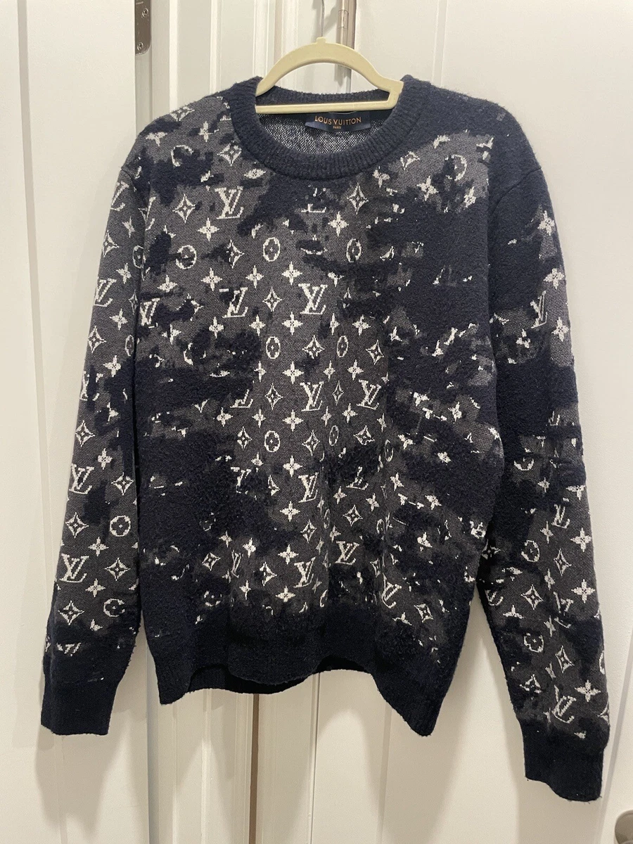 Louis Pup Monogram Knit Sweater