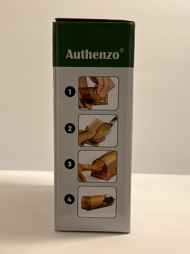 Authenzo Mouse Rodent Trap Humane No Kill Catch/Release 2 Pack Reusable Pet Safe - Picture 2 of 2