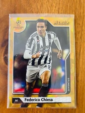 Federico Chiesa 2021-22 Topps Merlin Chrome  Juventus #54 Gold Refractor 20/50