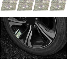 4 Pcs Wheel Rim Decal Stripes Car Auto Decor Tire Stickers Accessories -Colorful