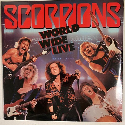 SCORPIONS World Wide Live-SEALED 2 RECORD SET-CUT OUT-1985 MERCURY 824 344-1 M-2