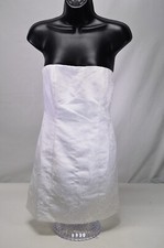 NWT Reformation Square Neck Strapless White Floral Embroidered Dress Size 0