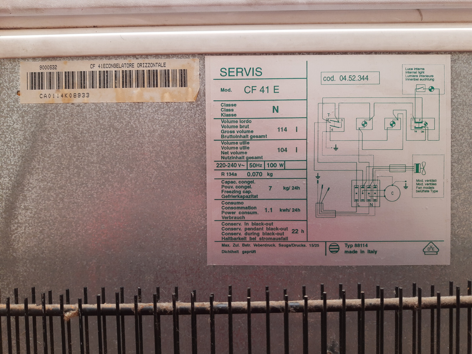 Servis CF 41 E Chest Freezer Used eBay