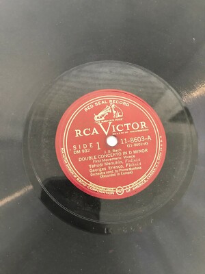 Vintage Red Seal Vinyl Record RCA Victor Double Concerto in D