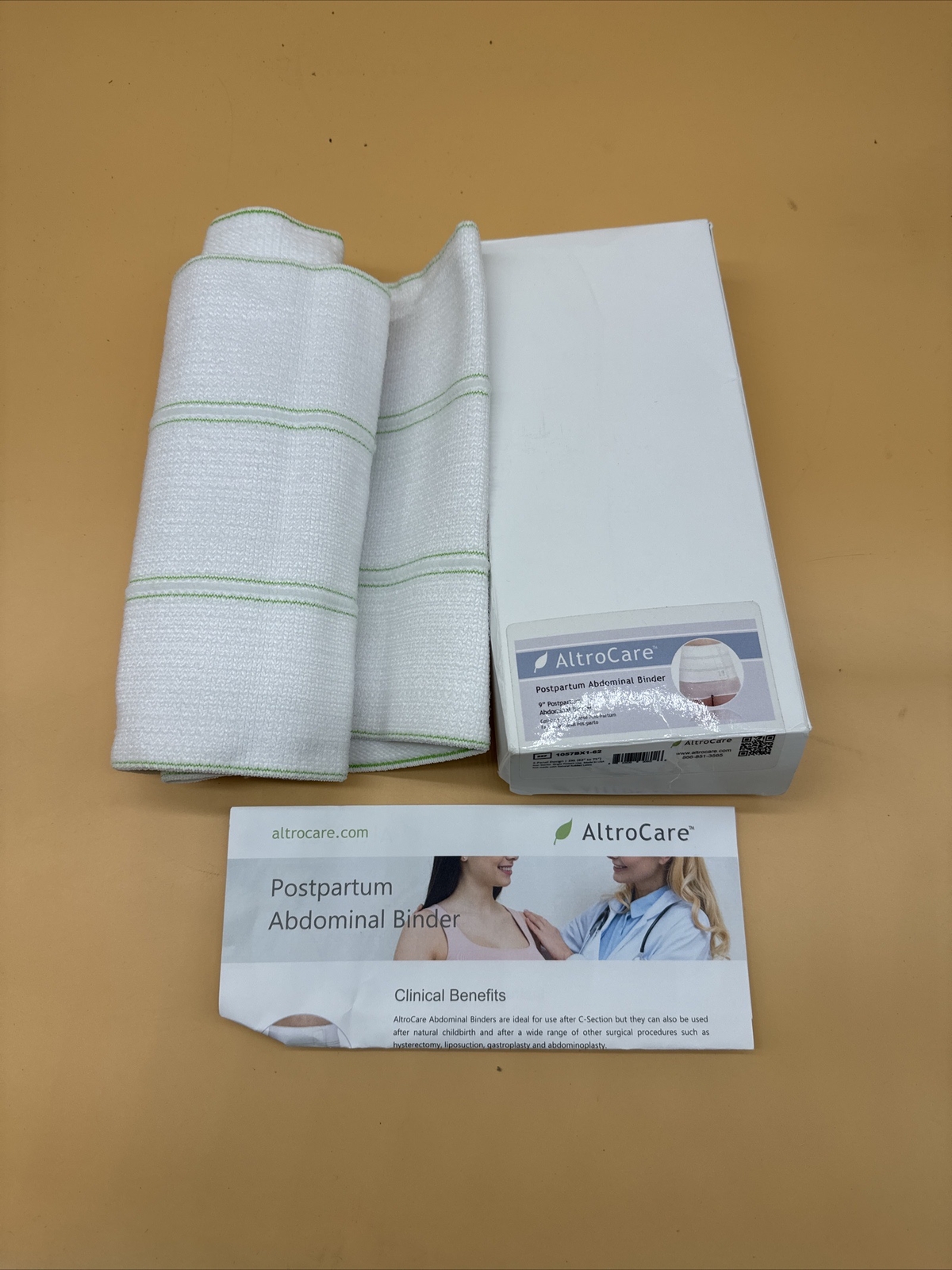 OTC AltroCare Abdominal Binder & Postpartum Belly Band, 2XL, White eBay