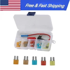 Car Mini 32V Micro2 In-line Fuse Holder Fuse Tap Fuse Puller & Micro2 Fuse Set w