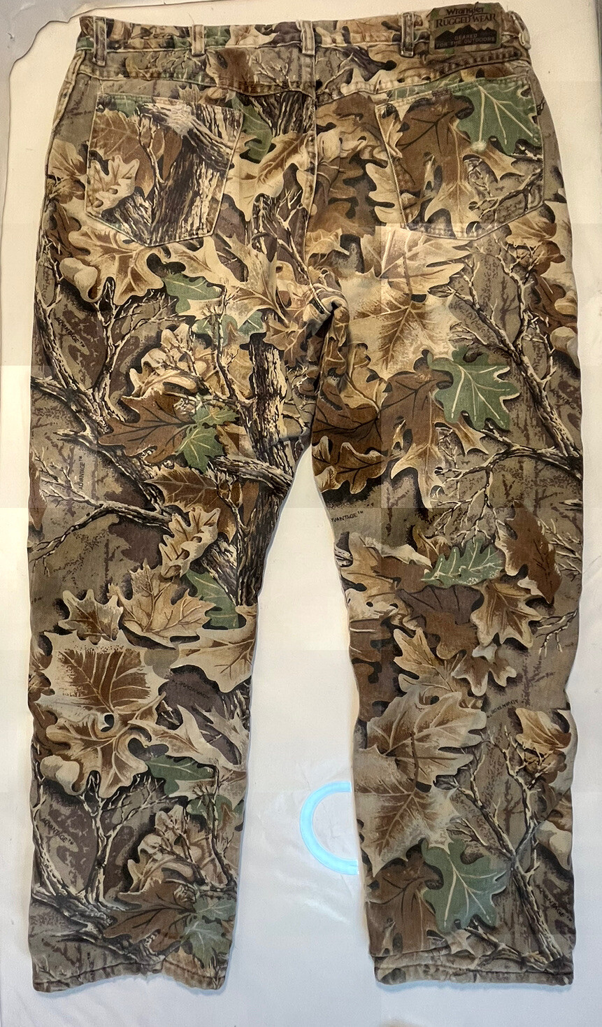 Wrangler Rugged Wear Advantage Camo Insulated Hunting Pants Mens 40x30