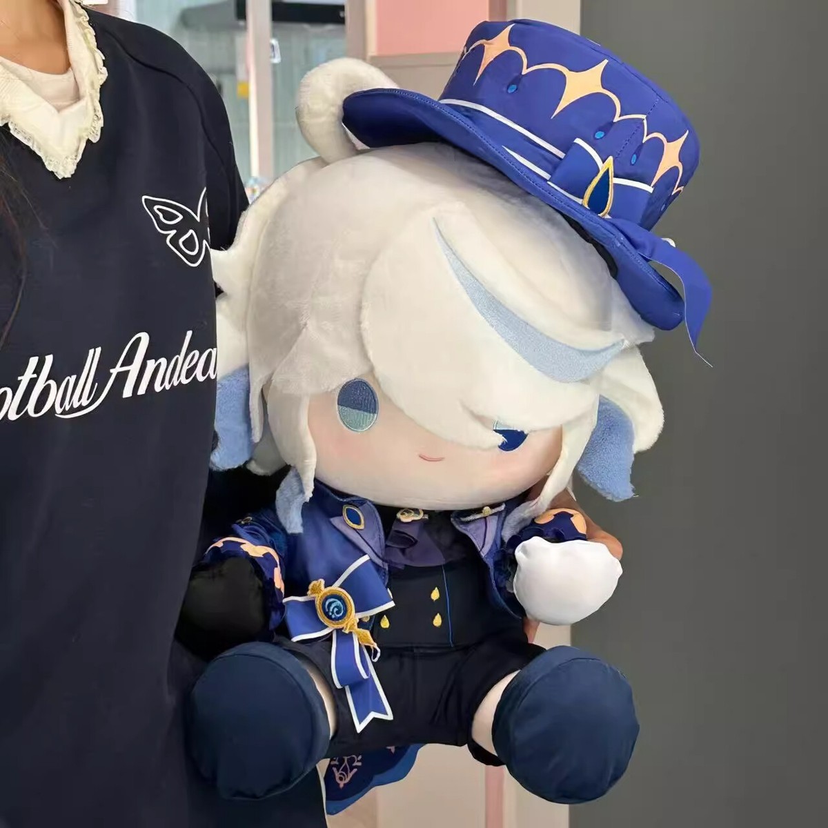 40cm Sitting Plush Doll Genshin Impact Furina Focalors Plushie Toy