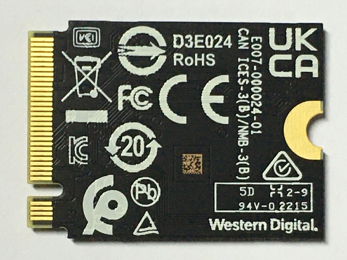 【新品】WD SN740 M.2 SSD 2TB WD SN740 2TB M.2 2230 SSD NVMe PCIe4x4 For Steam Deck ROG Laptop