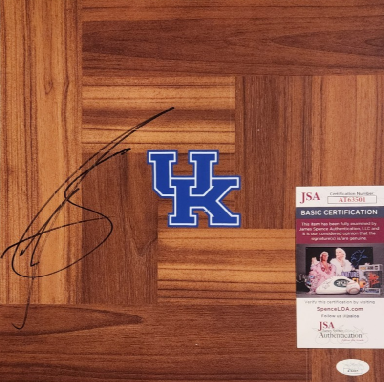 Karl-Anthony Towns Autographed Signed Kentucky Wildcats Floorboard w JSA COA #AT63501 Knicks 