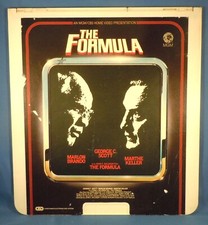 RCA CED VIDEODISC - THE FORMULA with Marlon Brando George C. Scott