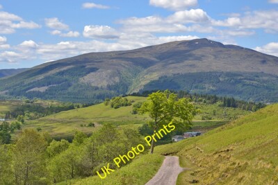 Photo 6x4 Dropping down Glen Gloy Clunes With Beinn Bh�n forming the back c2015