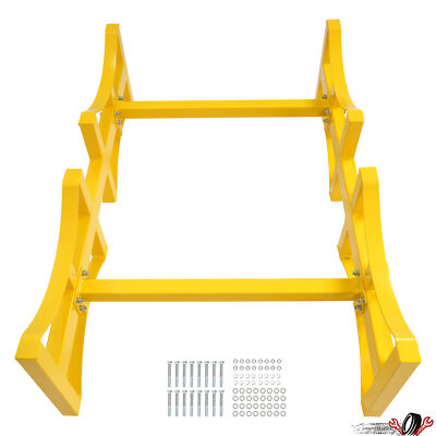 Steel Yellow Stackable Drum Rack Heavy Oil Drum Rack Oil Barrel Bracket 1600lbs