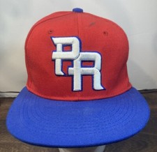 PUERTO RICO BASEBALL PR 3-D EMBROIDERED - PUERTO RICO FLAG AT SIDE HAT