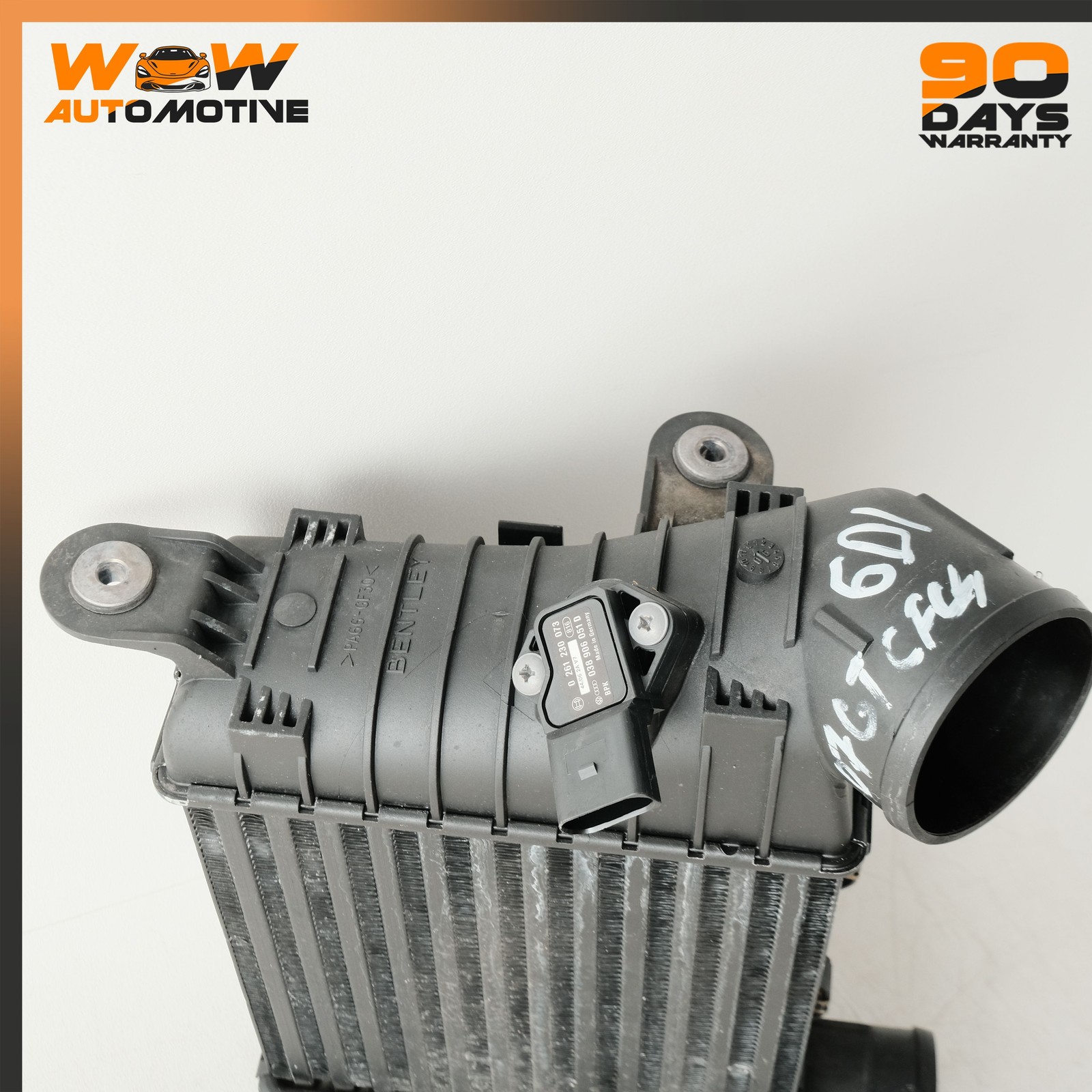 04-13 BENTLEY CONTINENTAL GTC FLYING SPUR LEFT INTERCOOLER CHARGE OIL COOLER OEM