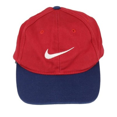 Vintage Nike Baseball Cap Herren Größe O/S rot verstellbar