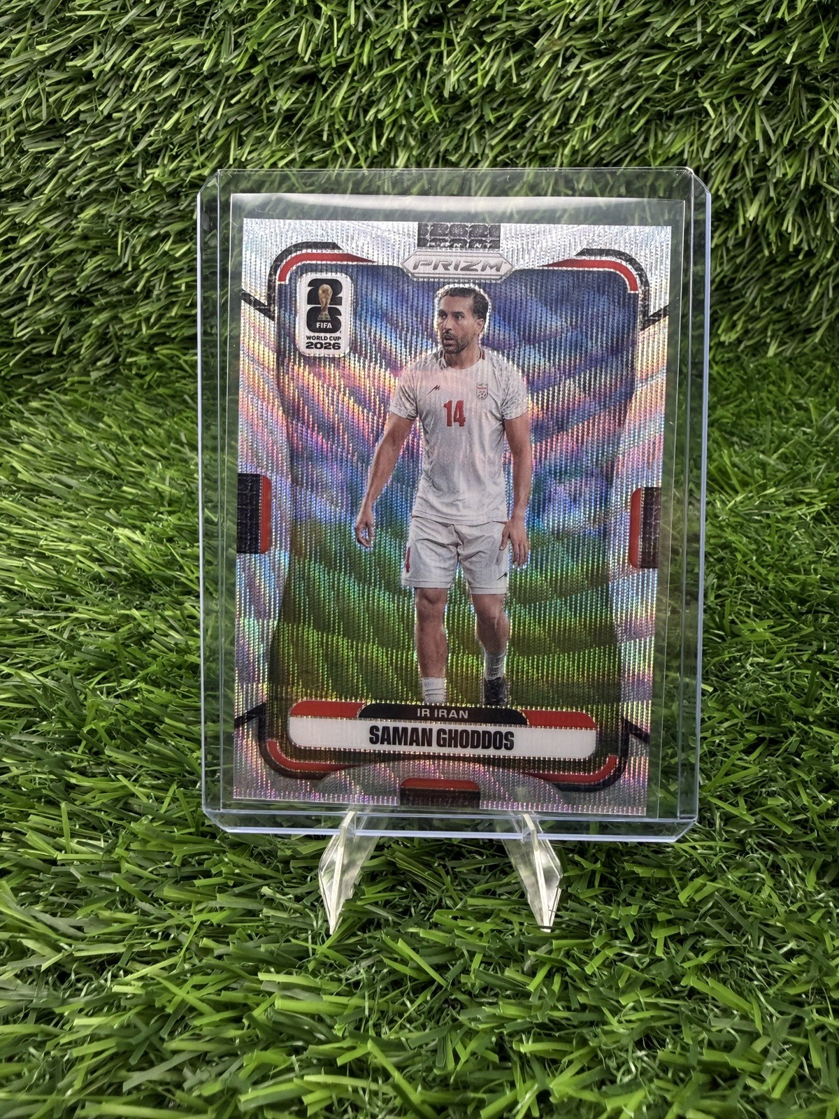 2026 Panini Prizm FIFA World Cup SAMAN GHODDOS SILVER WAVE