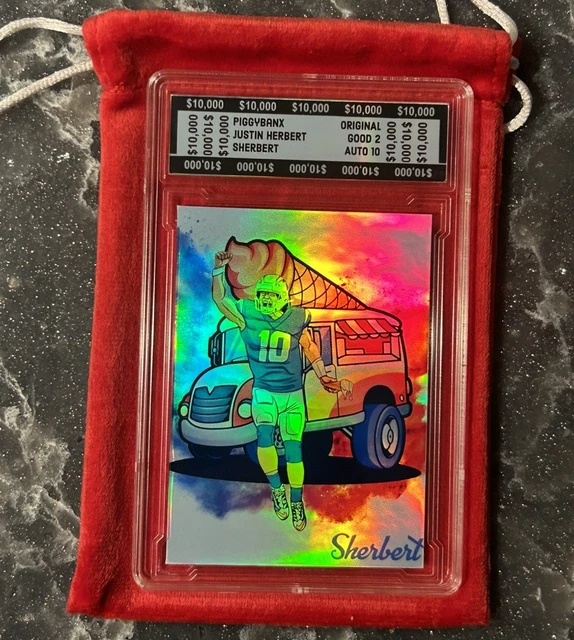 Piggybanx 1/1 2022 Artists Proof Justin Herbert Sherbert A.P. Original Druck