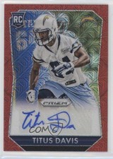 2015 Panini Prizm Rookie Signatures Red Mojo 71/99 Titus Davis #RS-TD Auto ii1