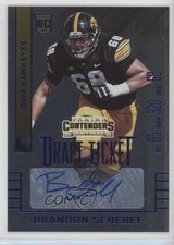 2015 Contenders Draft Picks College Ticket Blue Foil Brandon Scherff Auto 0af