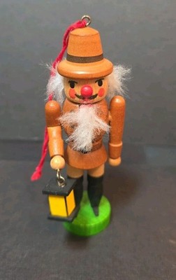 Vintage Steinbach Nutcracker Wooden Lantern Christmas Ornament Wood 4''